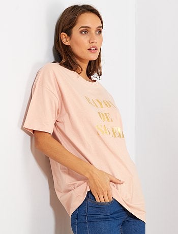 Camiseta oversize 'eco-concepción' - Kiabi