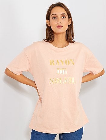 Camiseta oversize 'eco-concepción' - Kiabi