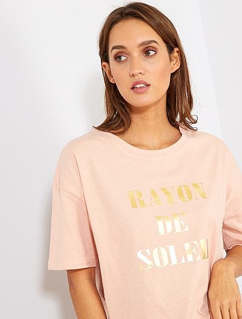 Camiseta oversize 'eco-concepción' - Kiabi