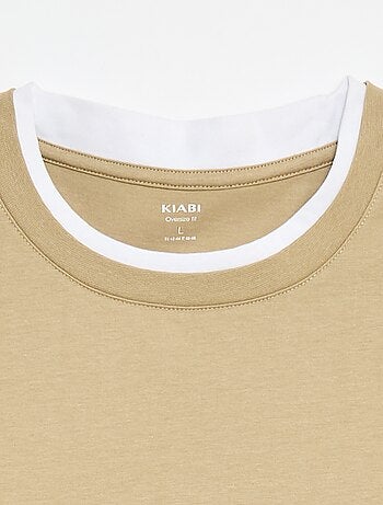 Camiseta oversize efecto 2 en 1 +1m90