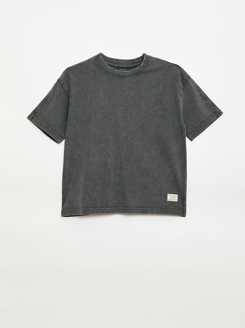 Camiseta oversize efecto lavado - Kiabi