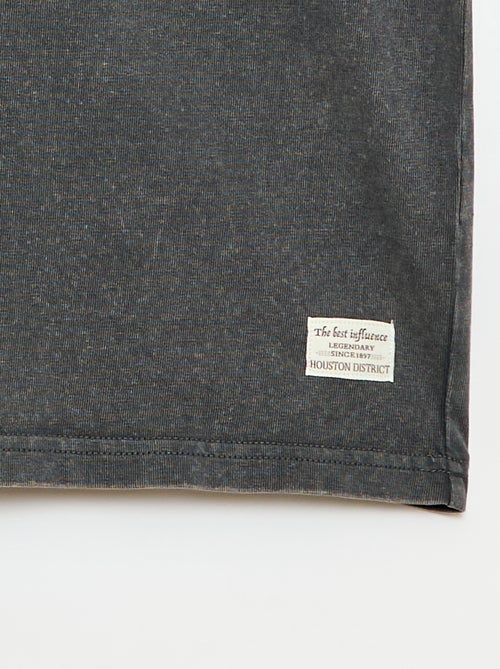 Camiseta oversize efecto lavado - Kiabi
