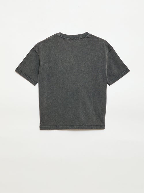 Camiseta oversize efecto lavado - Kiabi