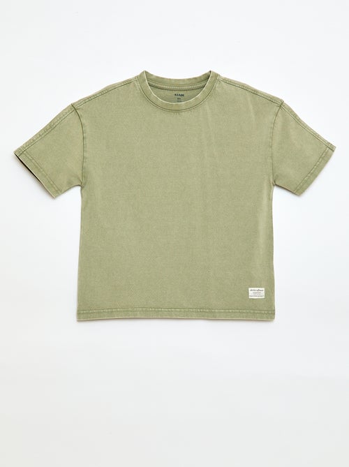 Camiseta oversize efecto lavado - Kiabi