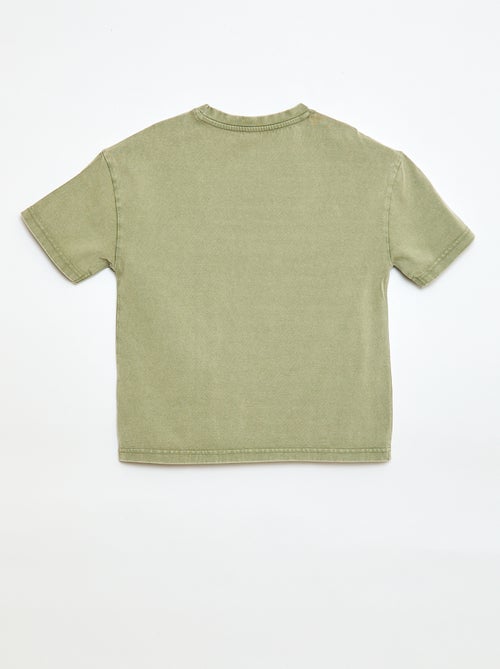 Camiseta oversize efecto lavado - Kiabi