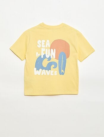 Camiseta oversize estampada