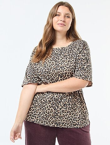 Camiseta oversize estampada