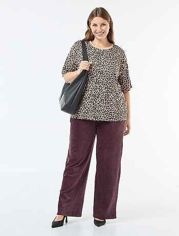 Camiseta oversize estampada