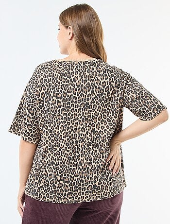 Camiseta oversize estampada