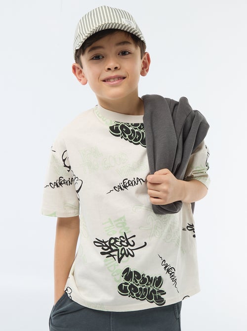 Camiseta oversize estampada - Kiabi