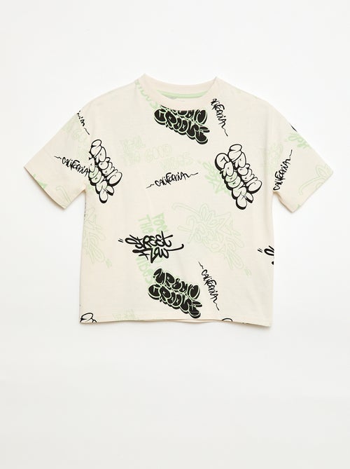 Camiseta oversize estampada - Kiabi