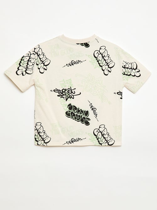 Camiseta oversize estampada - Kiabi