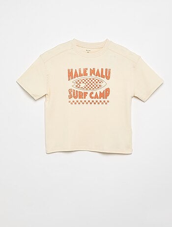 Camiseta oversize estampada