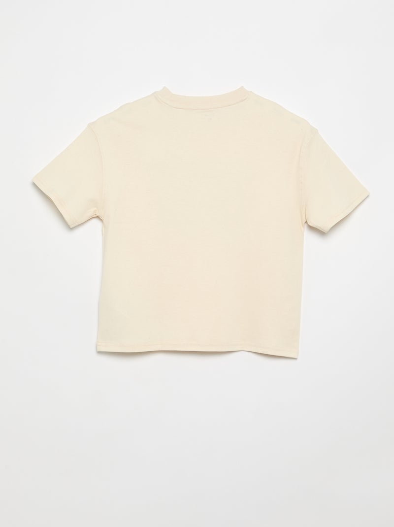 Camiseta oversize estampada Blanco - Kiabi