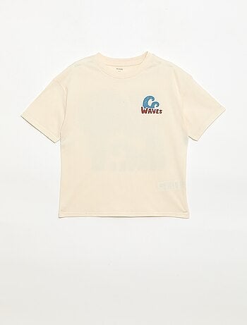 Camiseta oversize estampada