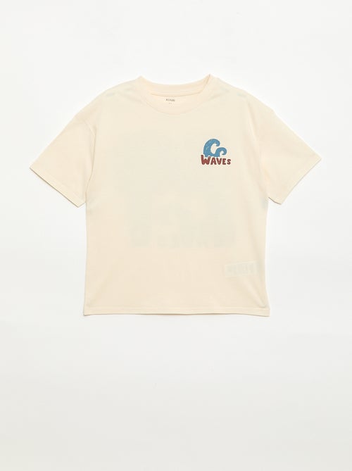 Camiseta oversize estampada - Kiabi