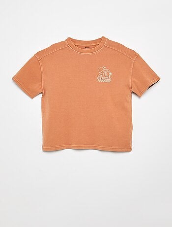Camiseta oversize estampada