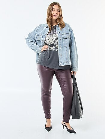 Camiseta oversize estampada