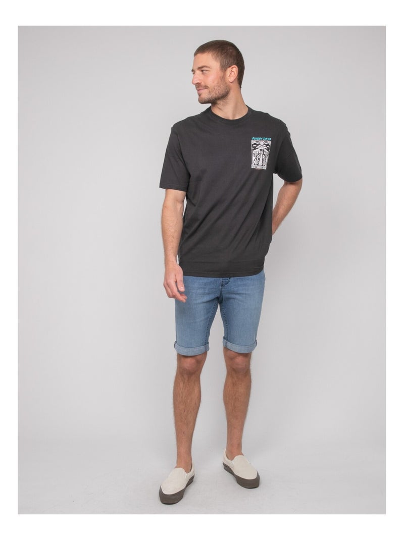 Camiseta oversize estampada NIKIMAKA Gris - Kiabi