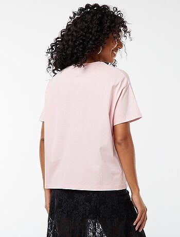 Camiseta oversize estampada