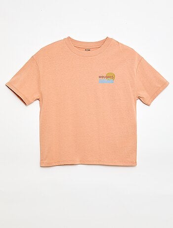 Camiseta oversize estampada