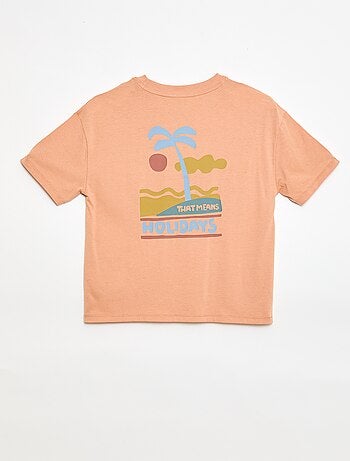 Camiseta oversize estampada