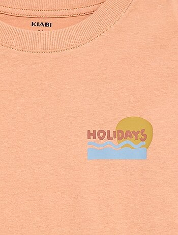 Camiseta oversize estampada