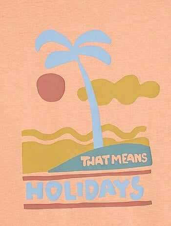 Camiseta oversize estampada