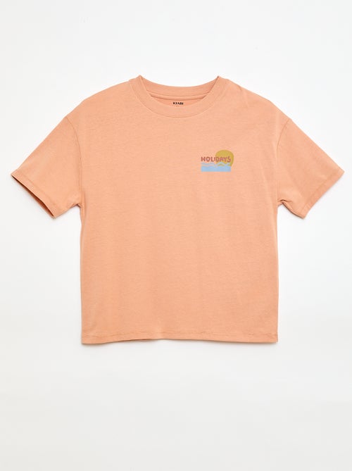 Camiseta oversize estampada - Kiabi