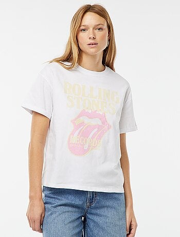 Camiseta oversize estampada 'The Rolling Stones'