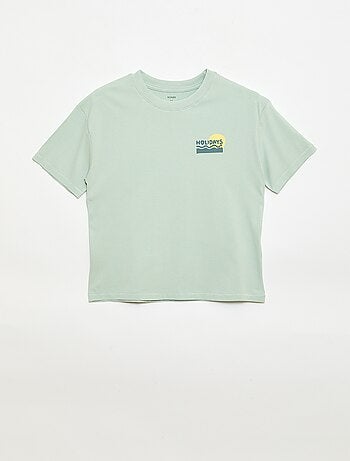 Camiseta oversize estampada