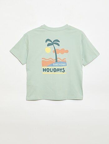 Camiseta oversize estampada