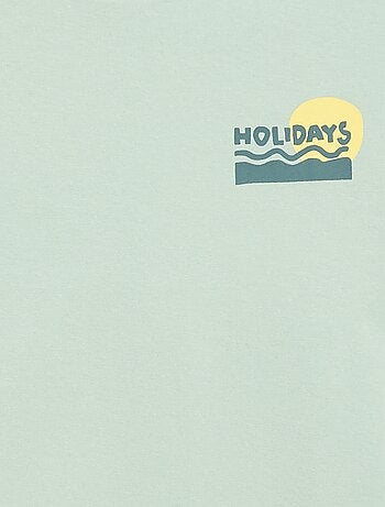 Camiseta oversize estampada