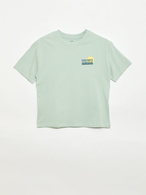 Camiseta oversize estampada - Kiabi