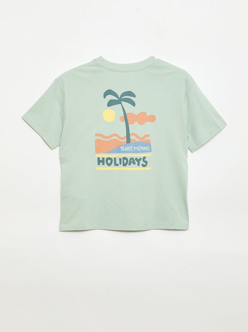 Camiseta oversize estampada - Kiabi