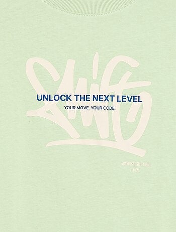 Camiseta oversize estampada