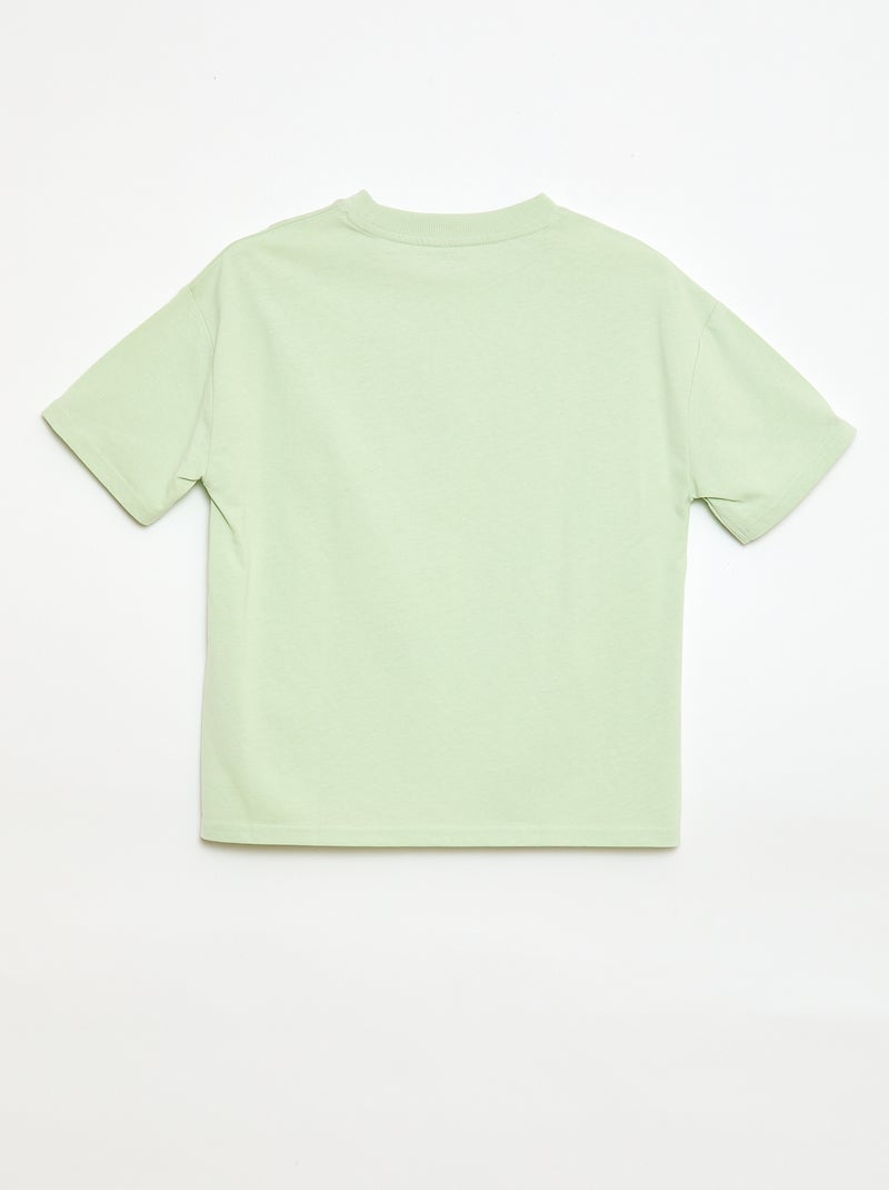 Camiseta oversize estampada Verde - Kiabi