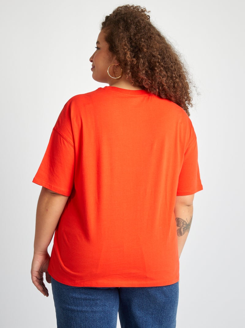Camiseta oversize 'La Voz' BLANCO - Kiabi