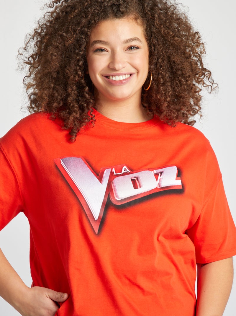 Camiseta oversize 'La Voz' BLANCO - Kiabi