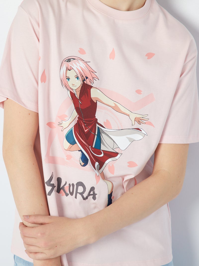 Camiseta oversize 'Naruto' ROSA - Kiabi