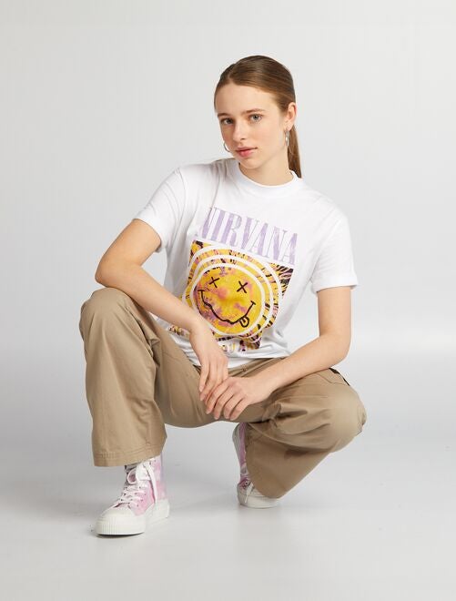 Camiseta oversize 'Nirvana' - Kiabi