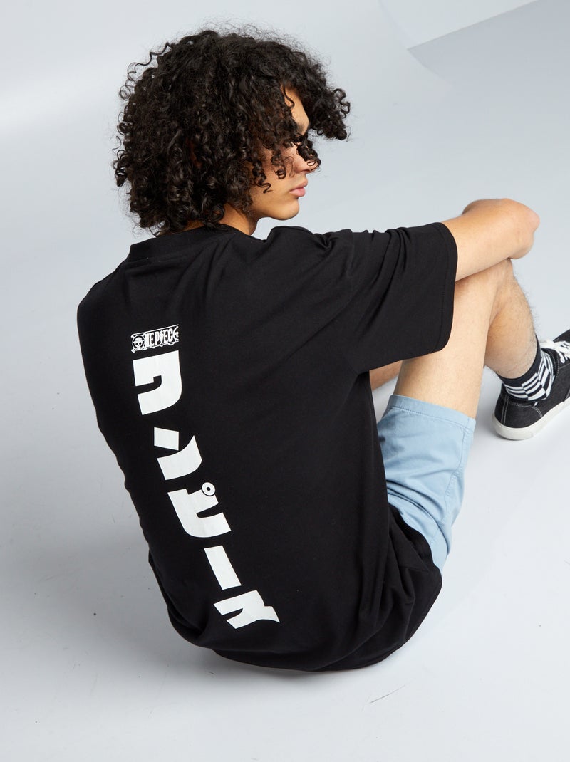 Camiseta oversize 'One Piece' NEGRO - Kiabi