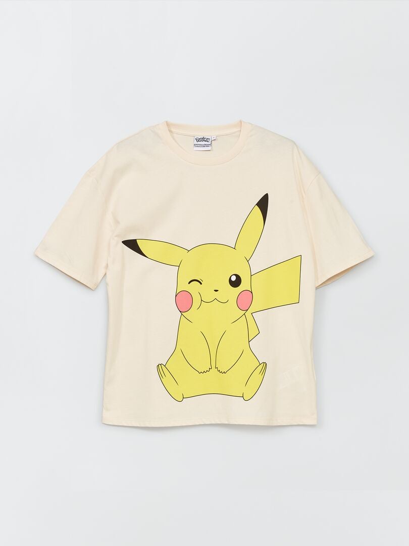 Camiseta oversize 'Pikachu' Blanco - Kiabi