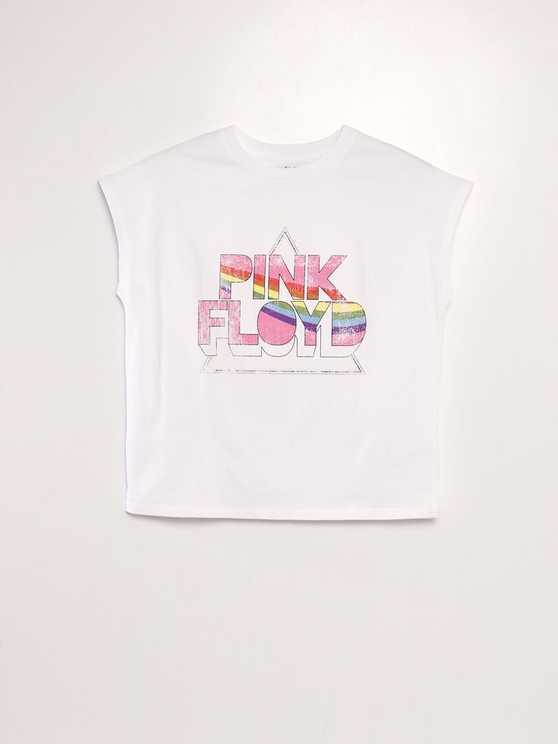 Camiseta oversize 'Pink Floyd' blanco - Kiabi