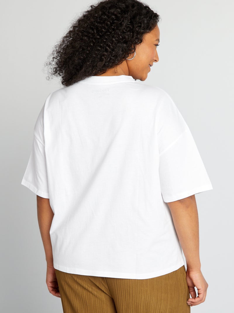 Camiseta oversize 'Pink Floyd' blanco - Kiabi