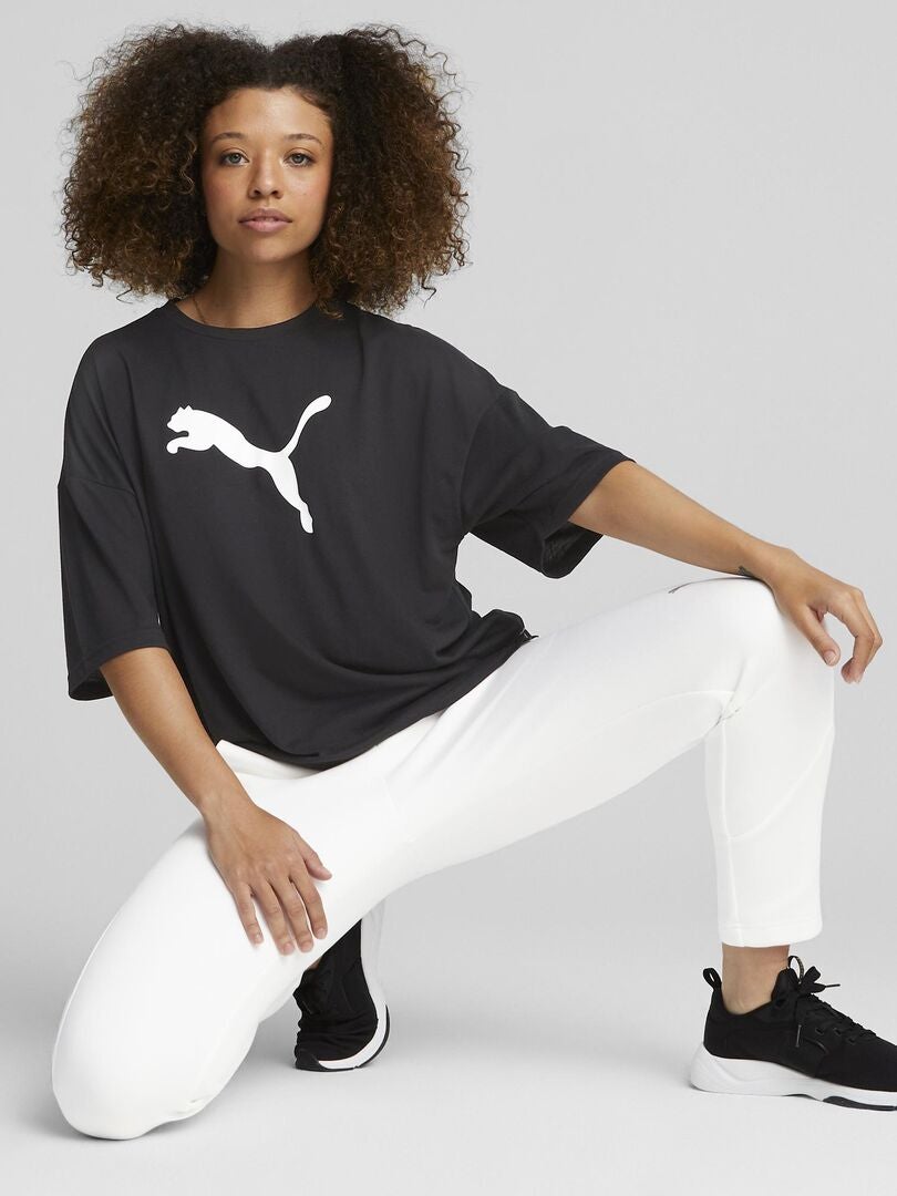 Camiseta Puma super original en color blanco y negro. Puma Mujer