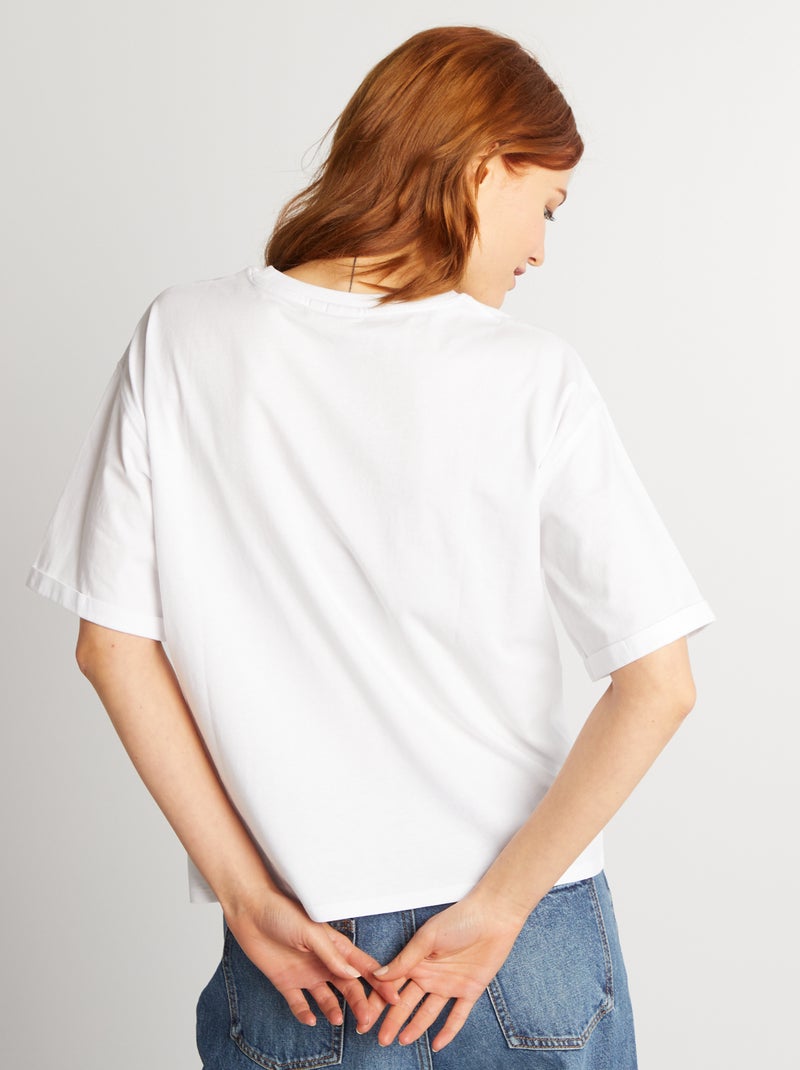 Camiseta oversize 'Sonic' blanco - Kiabi