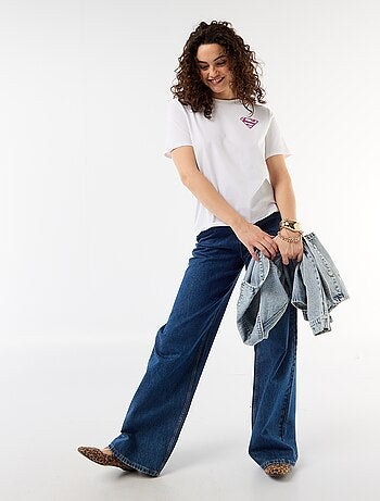 Camiseta oversize 'Supergirl' 'DC Comics' de manga corta