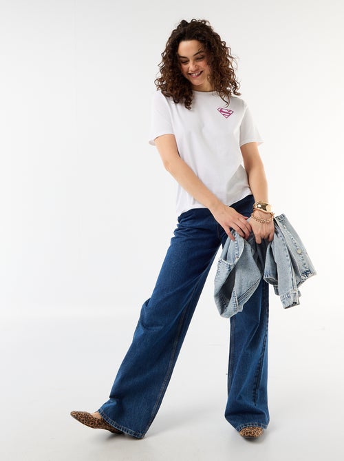 Camiseta oversize 'Supergirl' 'DC Comics' de manga corta - Kiabi