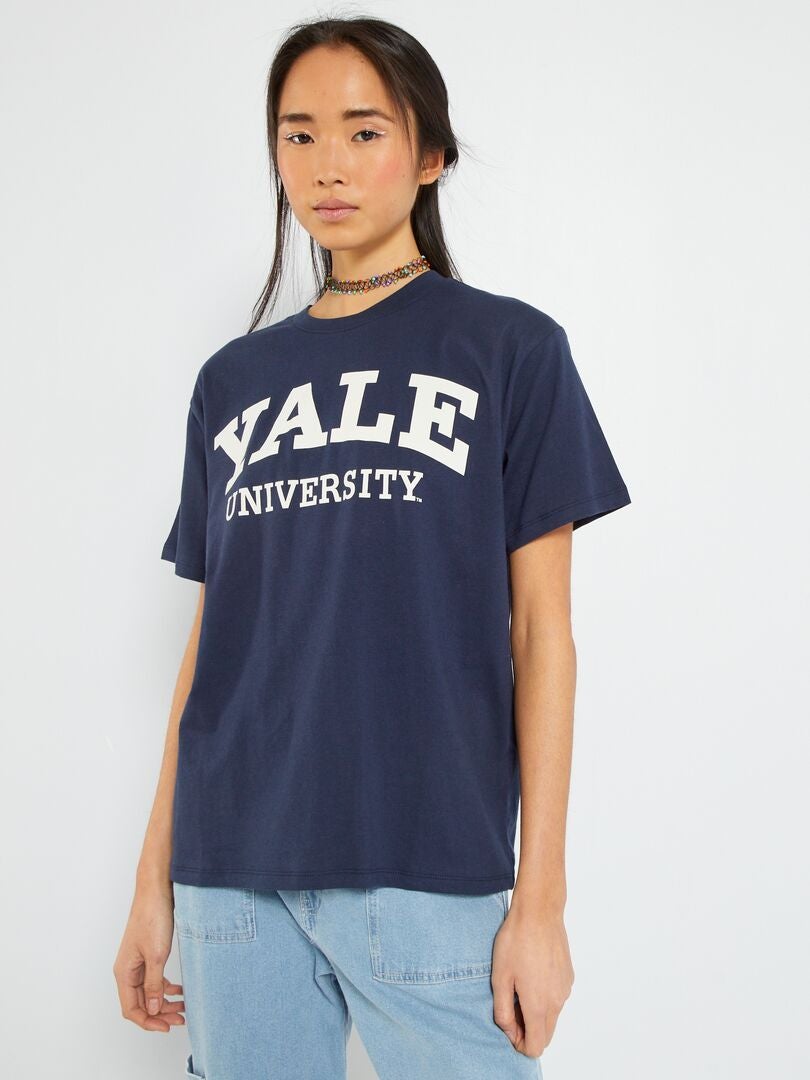 Camiseta oversize 'Yale University' AZUL - Kiabi